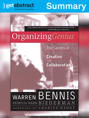 cover image of Organizing Genius (Summary)